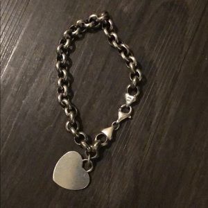 Silver heart necklace